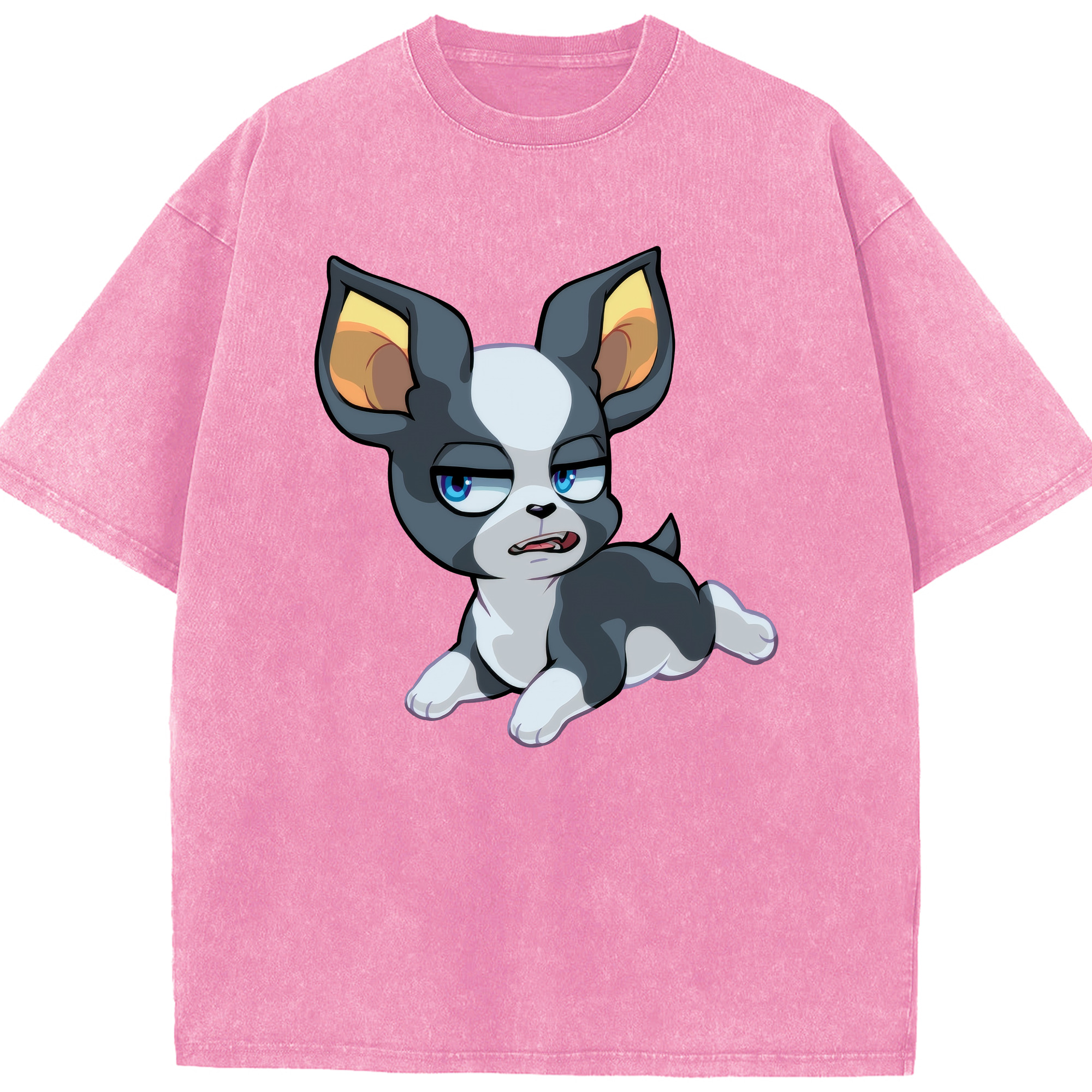 （画像用） ジョジョの奇妙な冒険 イギー JoJo's Bizarre Adventure Iggy 綿100% ヴィンテージ風 半袖Tシャツ（フロントプリント）